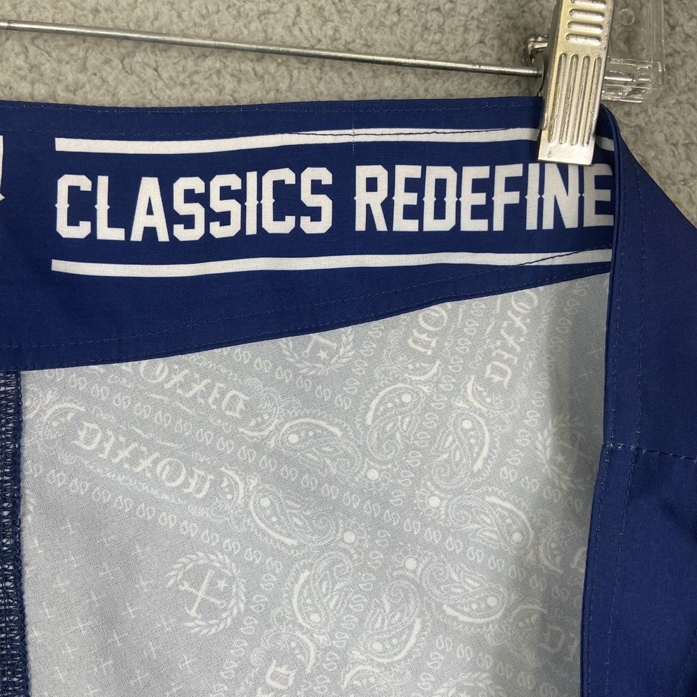 Dixxon Board Shorts Mens Size 40 Blue Paisley Bandana Swim Trunks Surf Beach Dra - Picture 9 of 12